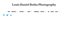 Tablet Screenshot of louisdanielbothaphotography.com